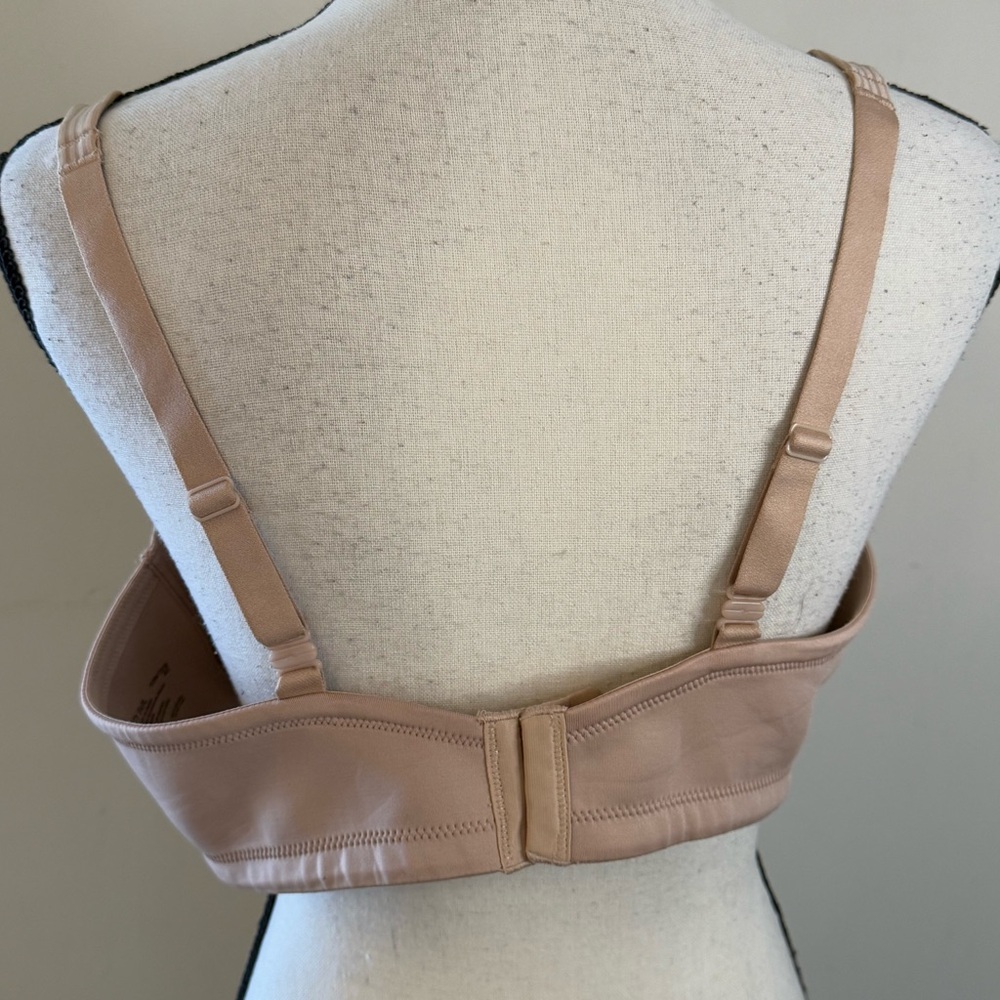 Vanity Fair 42C striped tan adjustable triple hook padded bra - Picture 4 of 11